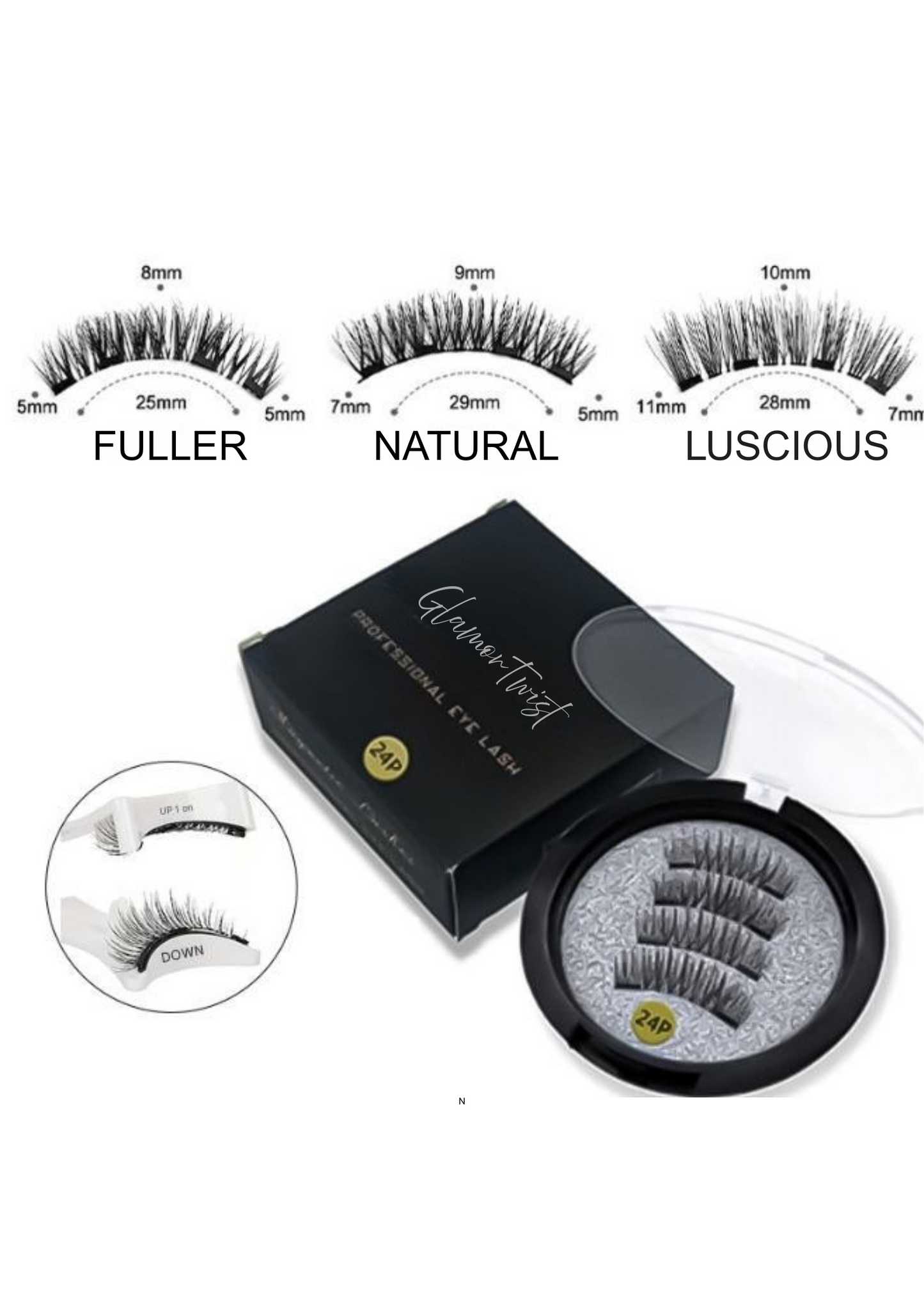 GlamorTwist Magnetic Eyelashes