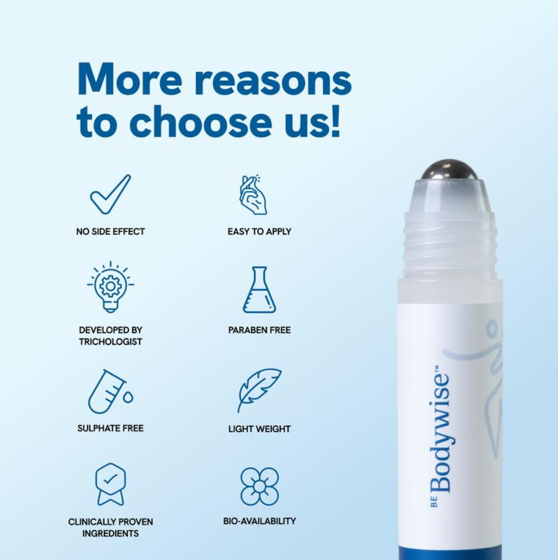 Be Bodywise Advanced Hair Growth Roll-On Serume